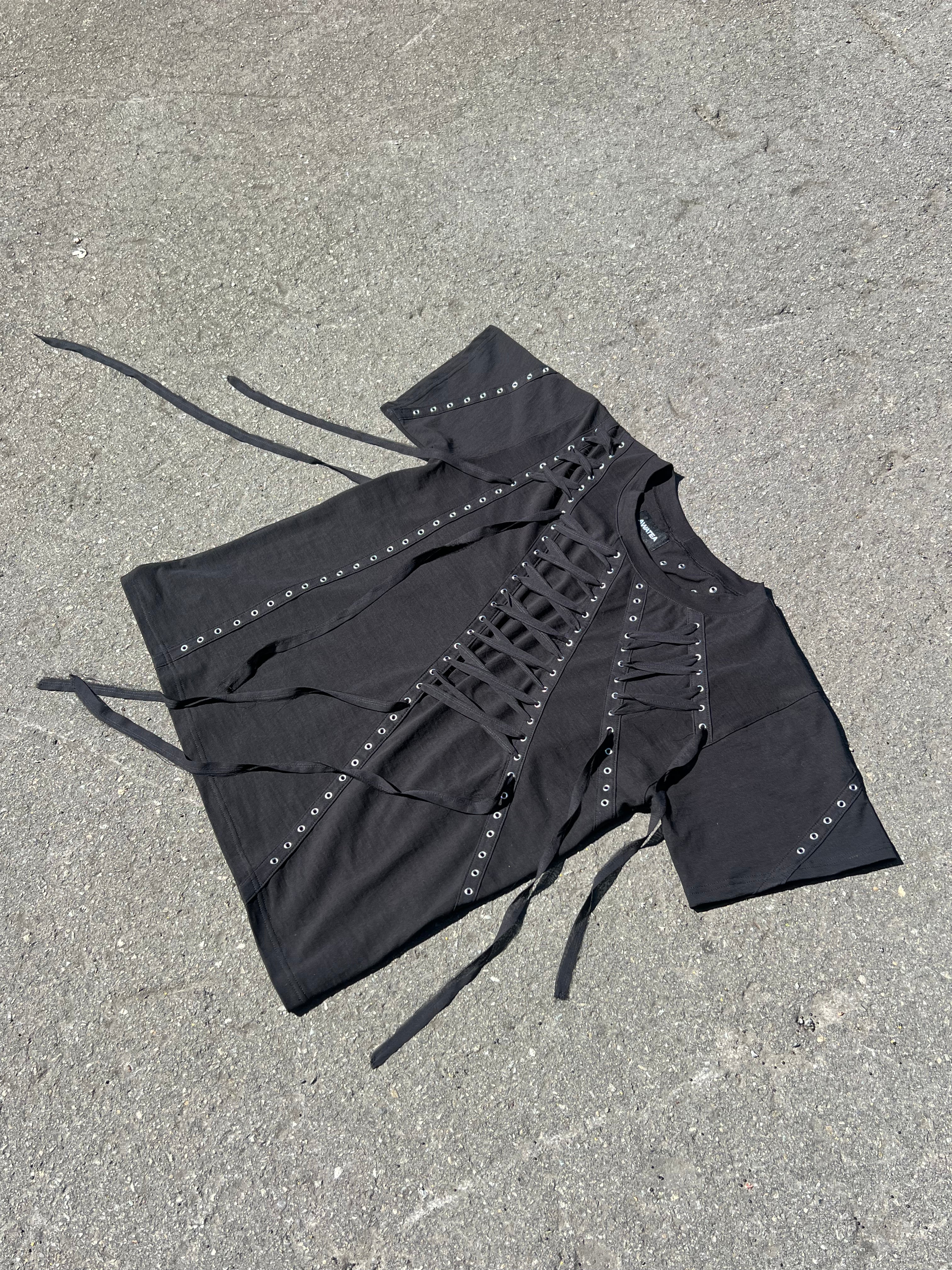 ⟡ Lace up tee ⟡